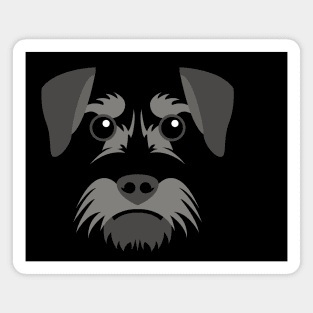 Miniature Schnauzer Dog Face Magnet